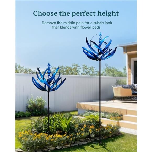 91 inch Wind Spinners Outdoor - Extra Large Outdoor Metal Wind Sculptures - Picture 5 of 14